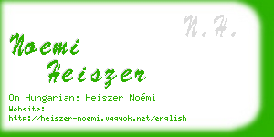 noemi heiszer business card